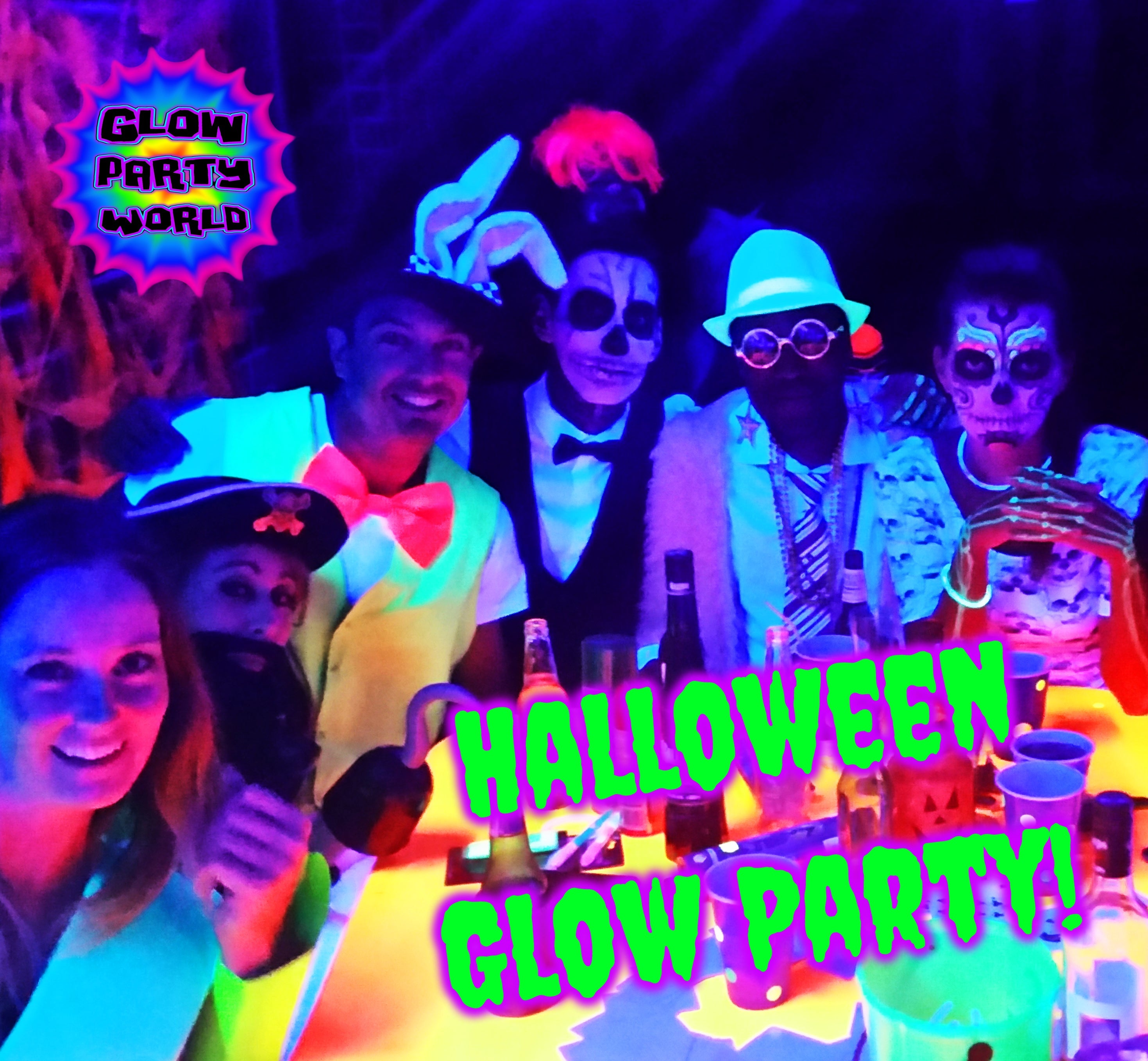 Halloween Decorating Using UV Black Lights