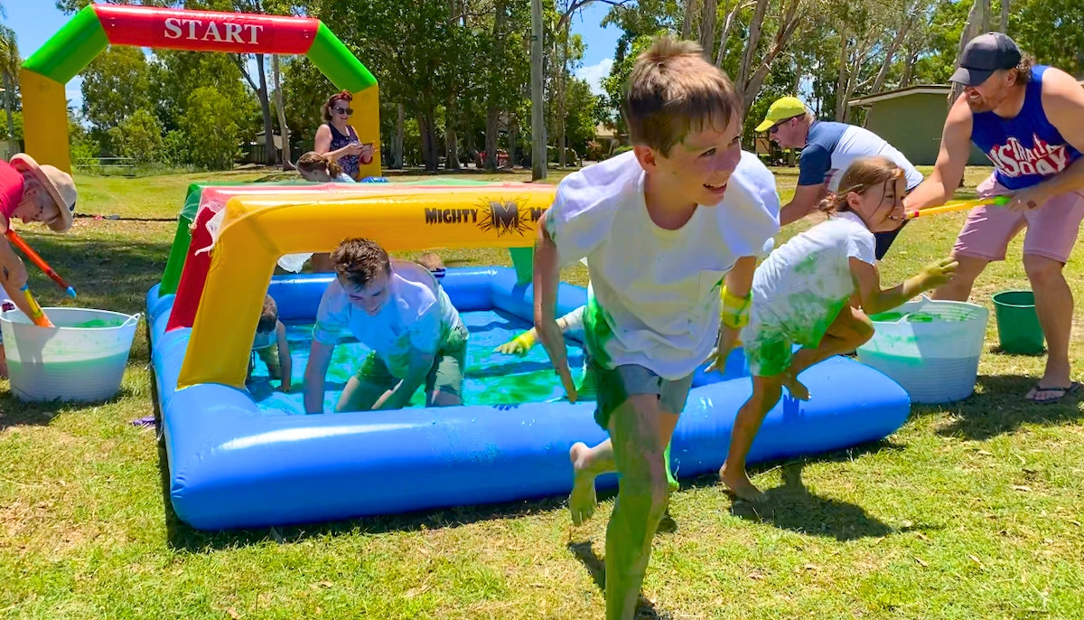 color run obstacle idea slime fun run