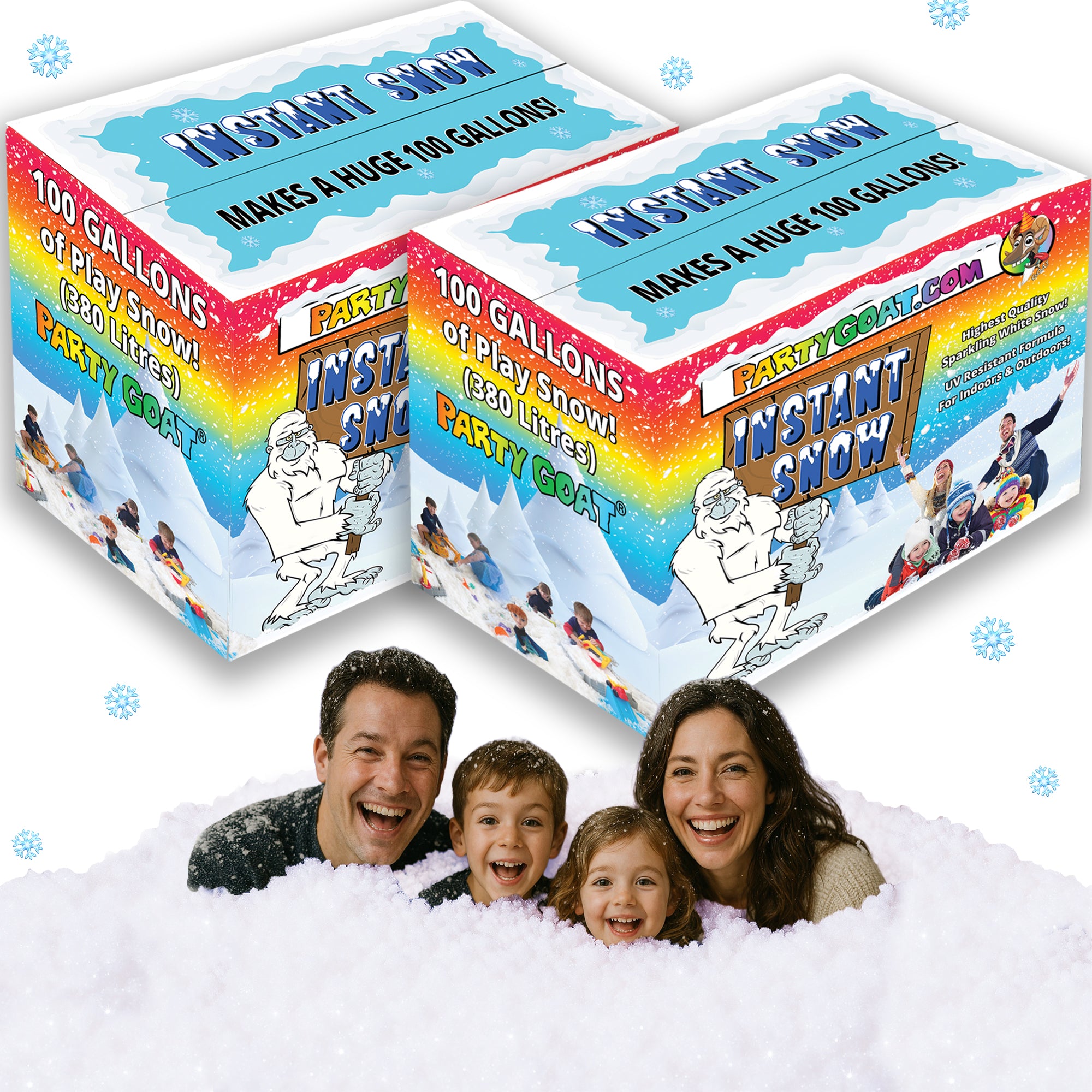 Colorfulinstant Snow Instant Snow Instructions, Games & Activities – PARTY GOAT