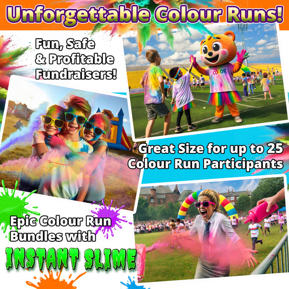 COLOR WAR POWDER: 4 Color Pack! 12lbs (5.5kg) for Color Runs & Parties