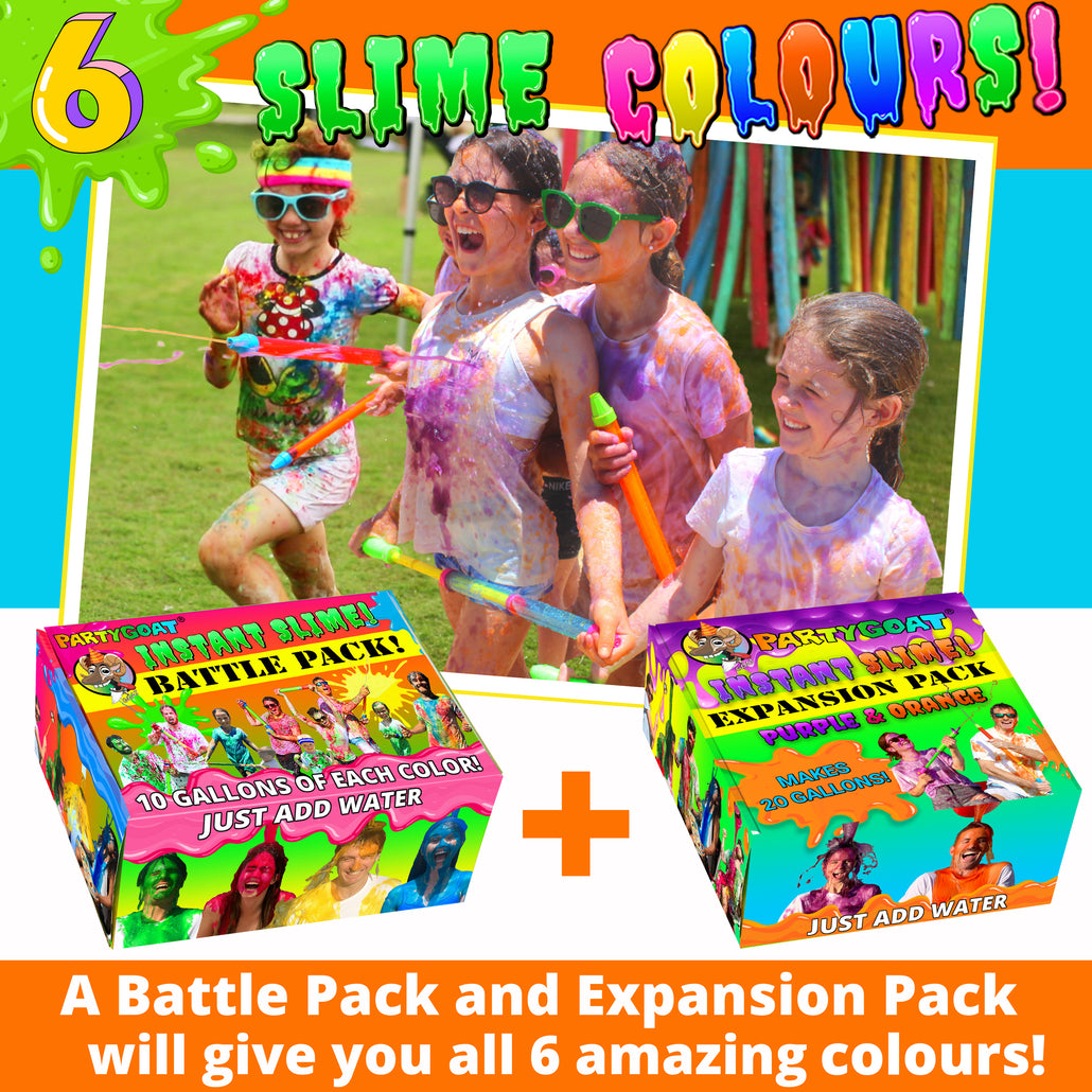 INSTANT SLIME BATTLE PACK! (Blue, Yellow, Pink & Green)