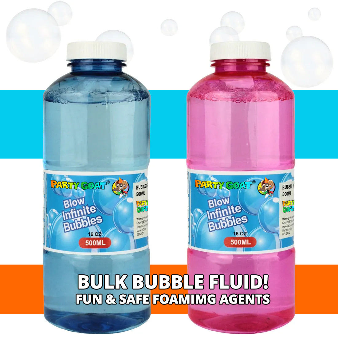 Party GOAT Bubble Shark Cyclone Bubble Blaster - 2 pack