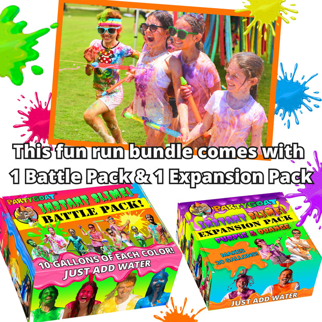 Color Run Slime - All 6 colors for epic fun runs!