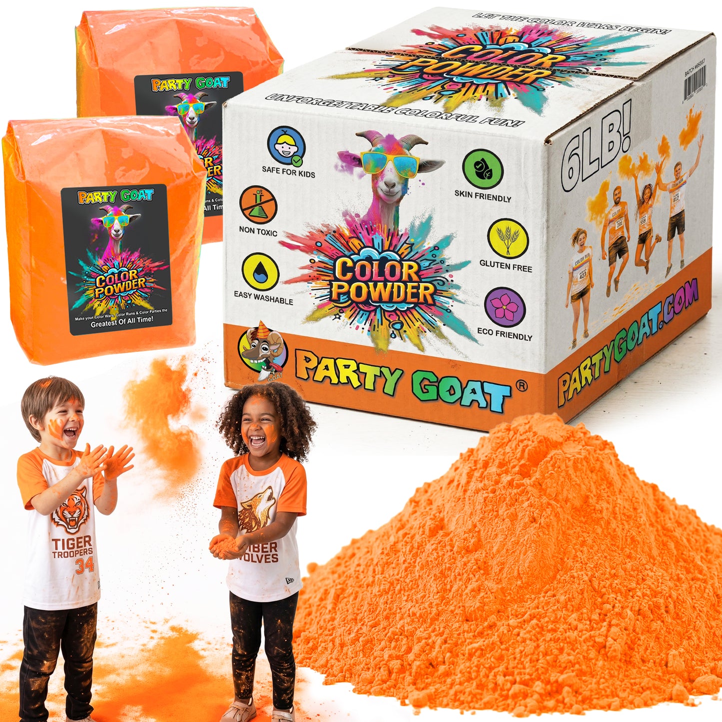 Holi Color Powder 6LB - Color War & Color Run Powder - Single Color Box