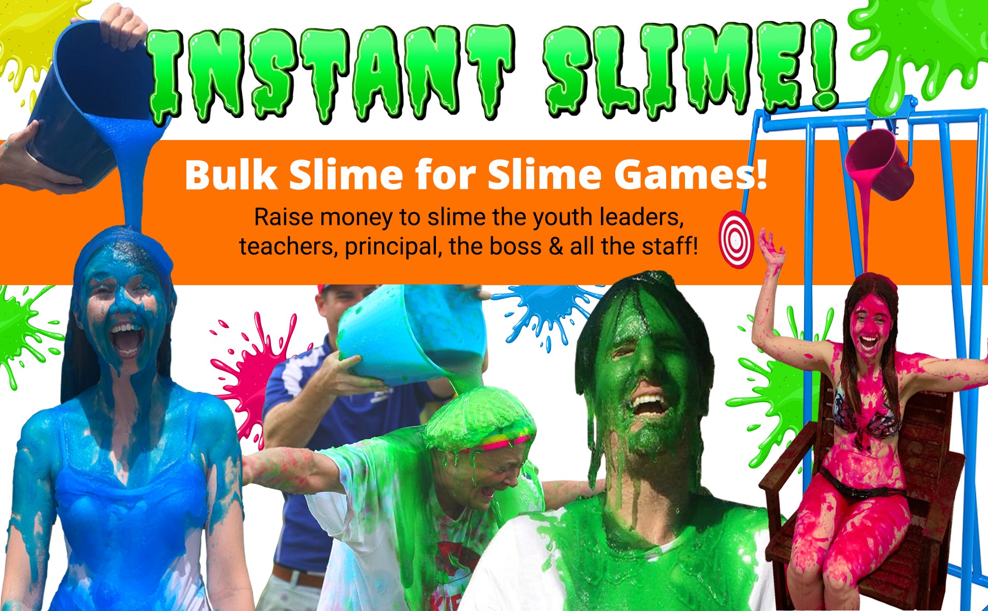 Party GOAT Instant Slime bulk slime for games fundraisers slime the teachers principal boss
