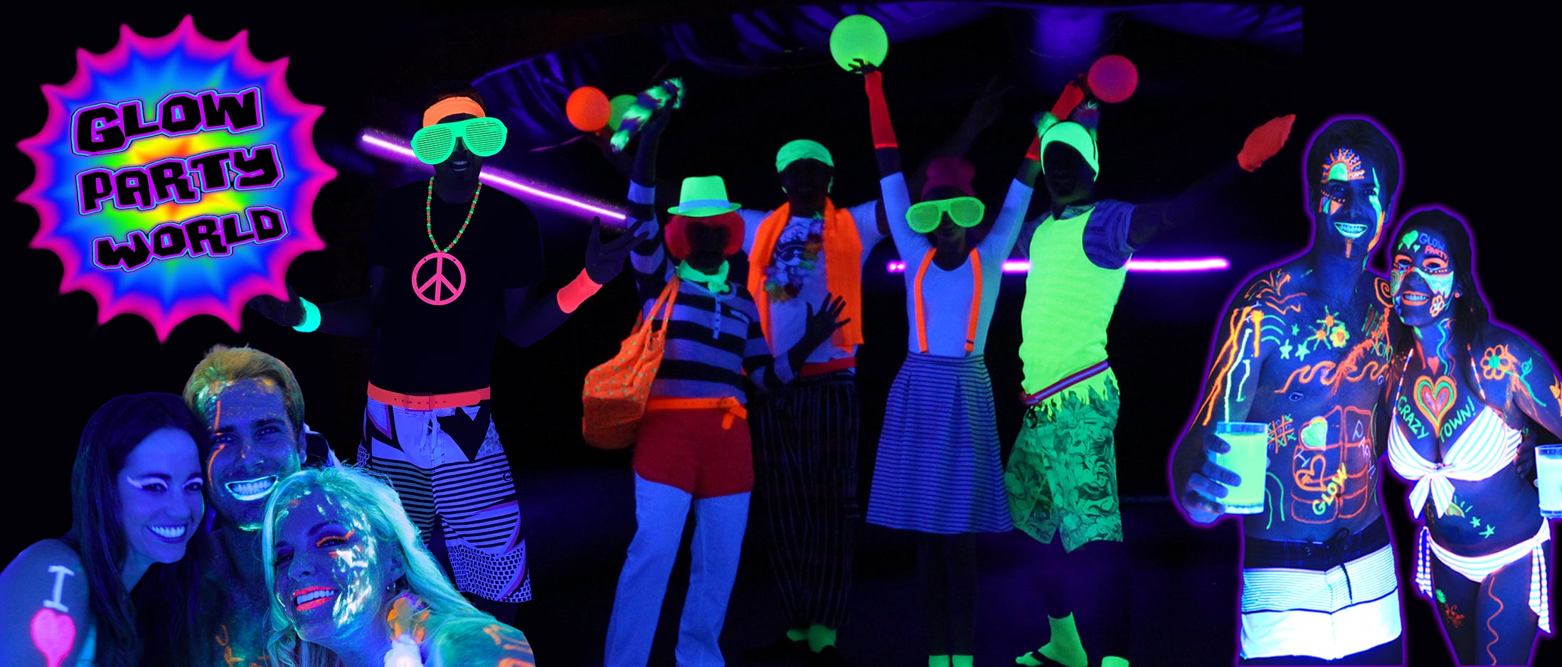 glow theme party dress What to Wear to a Glow Party: 90+ Blacklight Party Outfits!