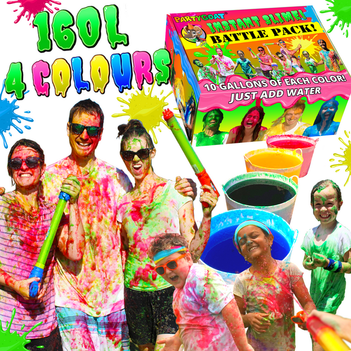 INSTANT SLIME BATTLE PACK! (Blue, Yellow, Pink & Green)