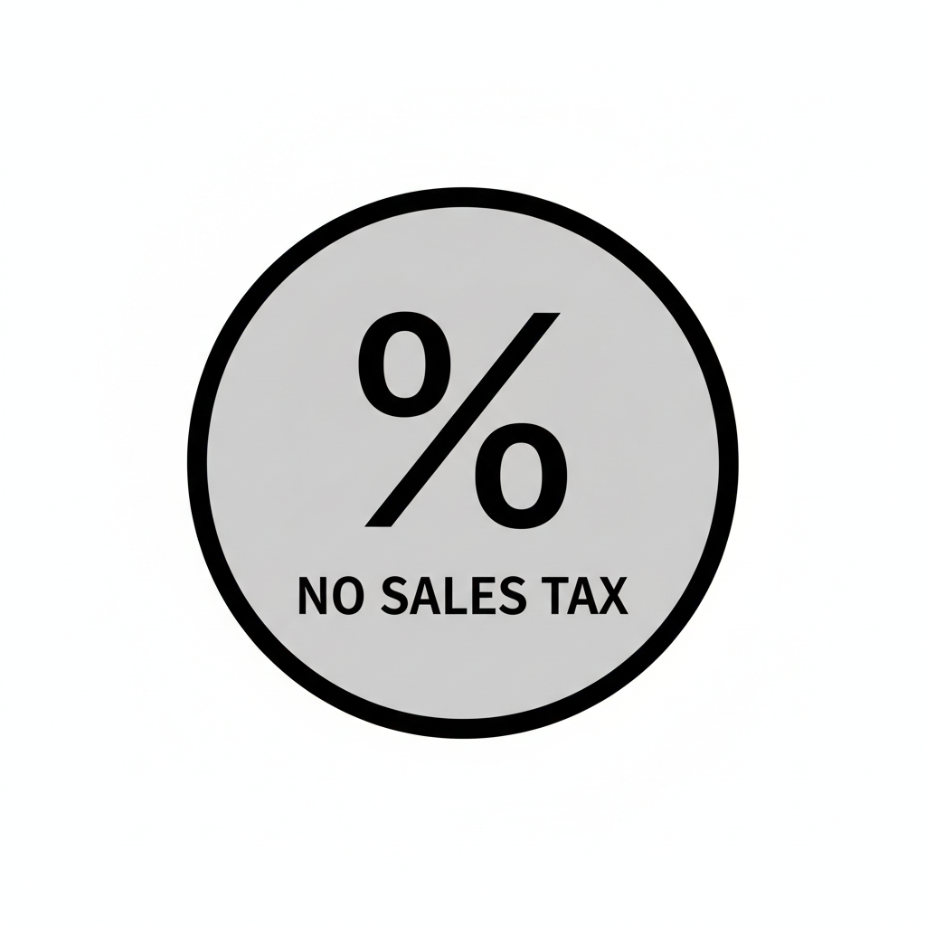 No sales tax charged icon