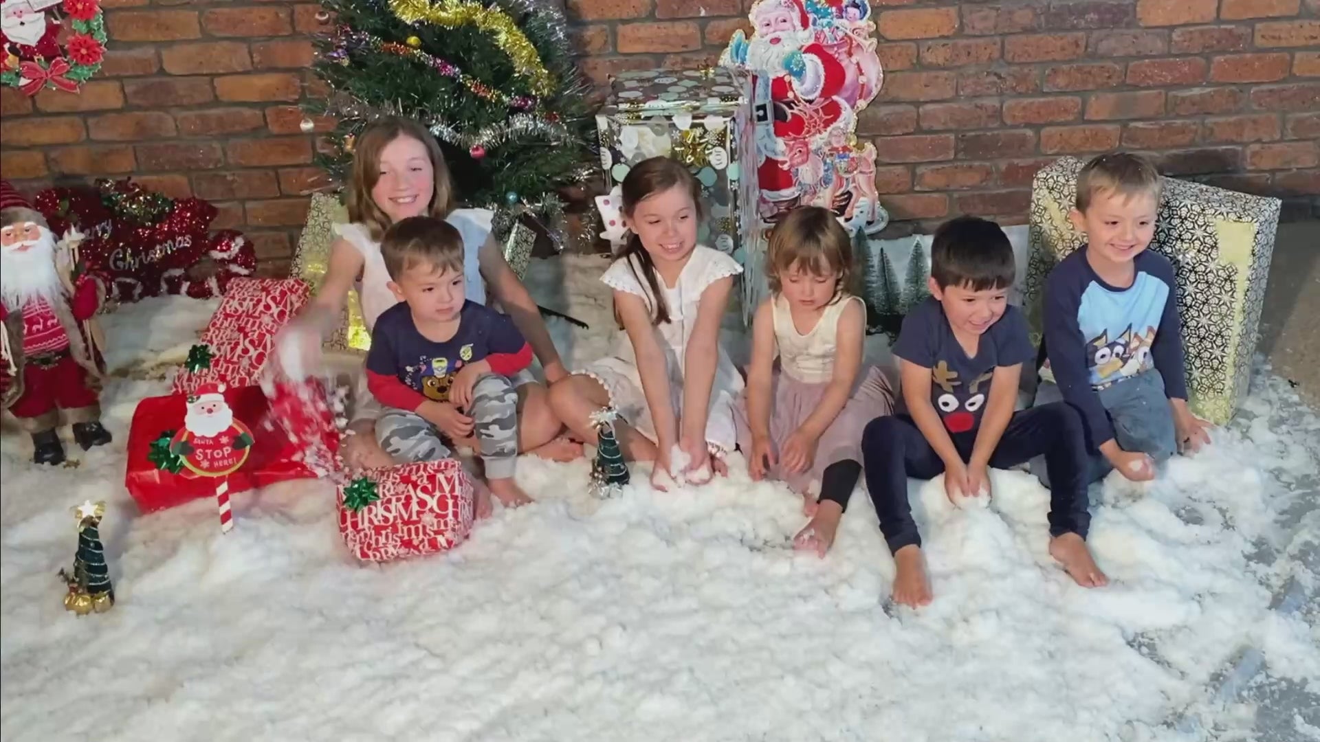 Load video: Instant Snow Fake Snow for Snow play Christmas Decorating and Snowball fights