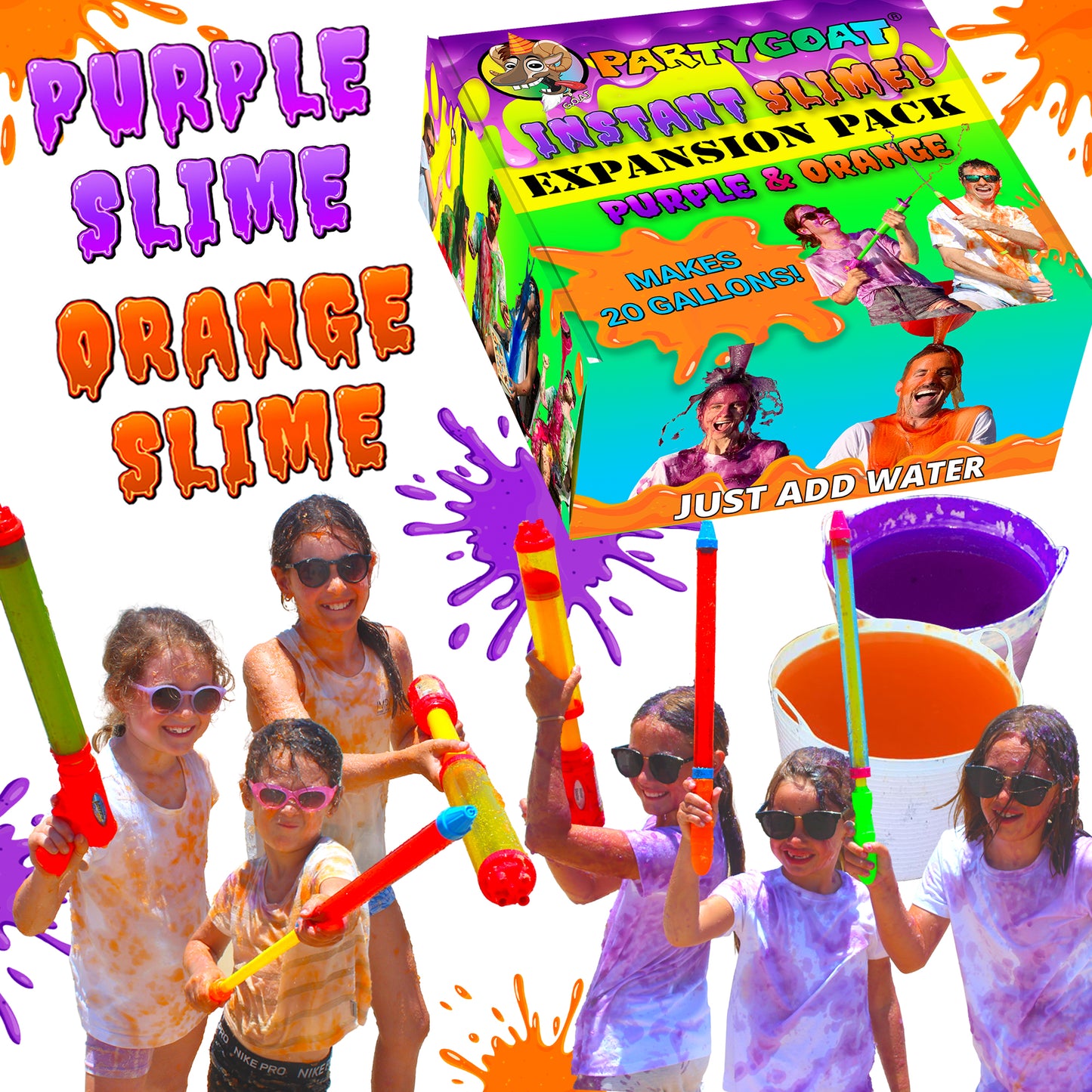 INSTANT SLIME BATTLE PACK! (Blue, Yellow, Pink & Green)