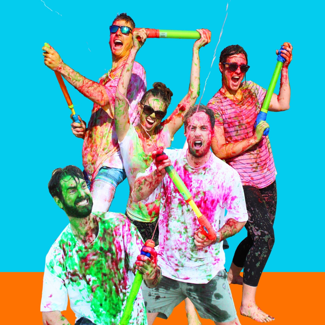 water blasters for slime color fun runs