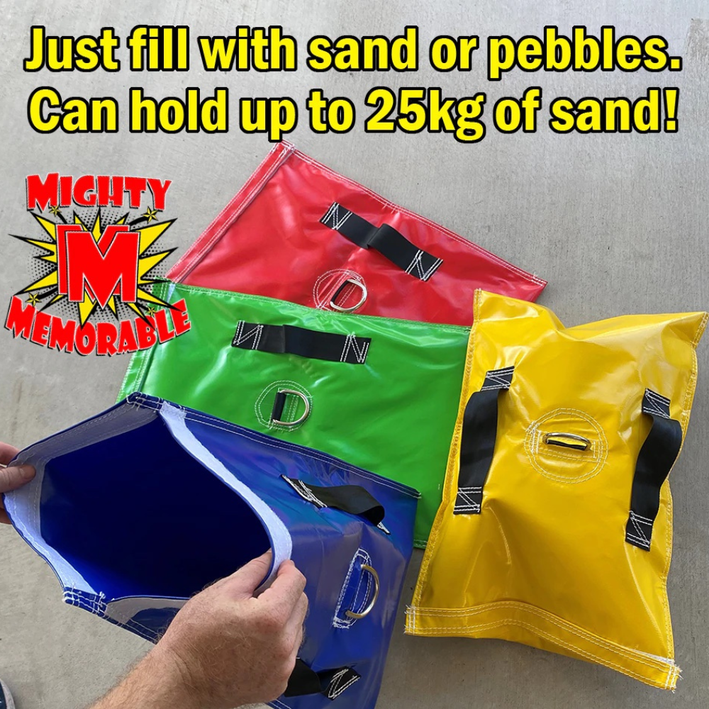 SANDBAG COVERS (4 PACK) Colourful Heavy Duty Anchors