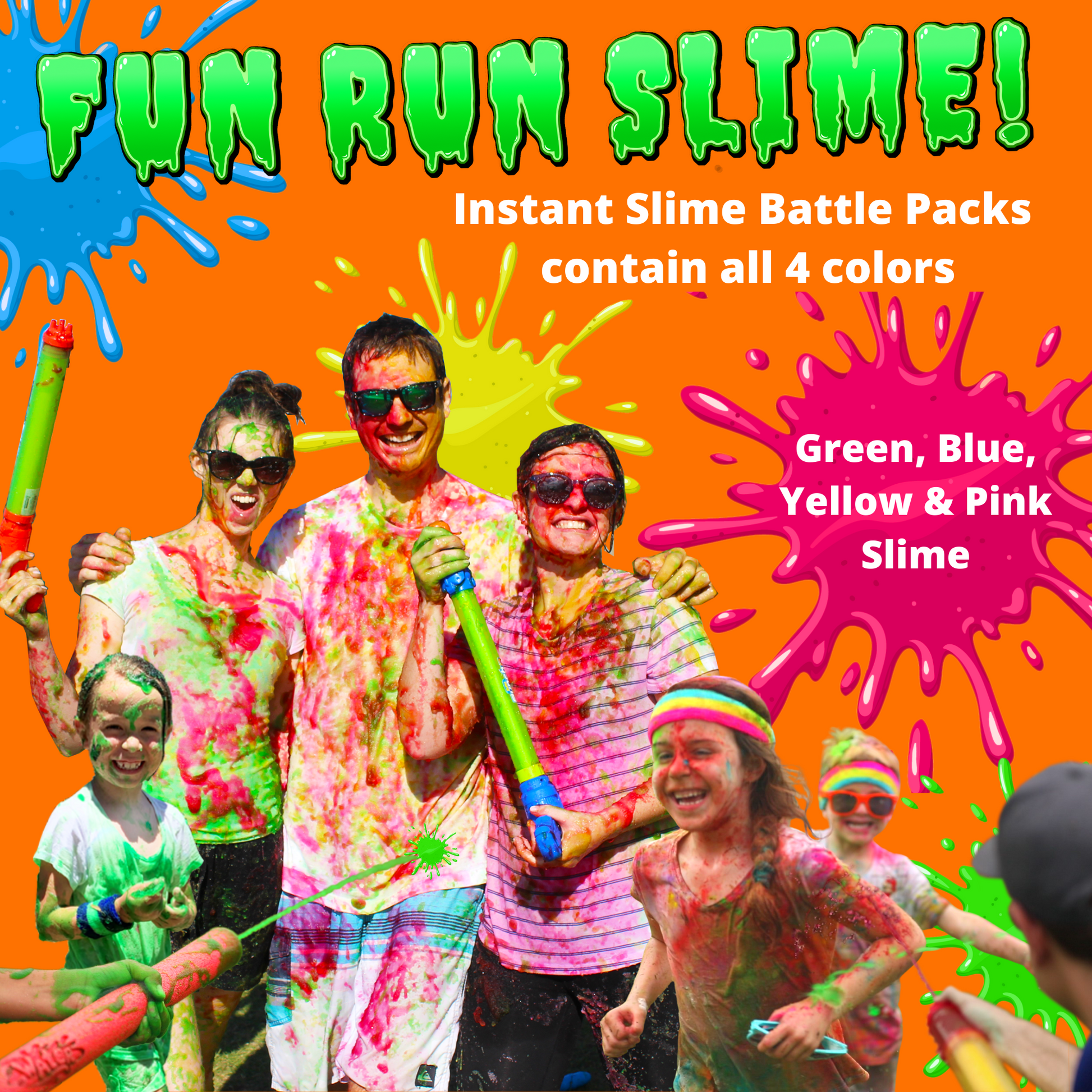 Party Goat Instant Slime Powder mix Bulk GREEN 30 Gal supply Just add  water. Makes buckets. Fill bath or pool. DIY Slimee kit Goo for