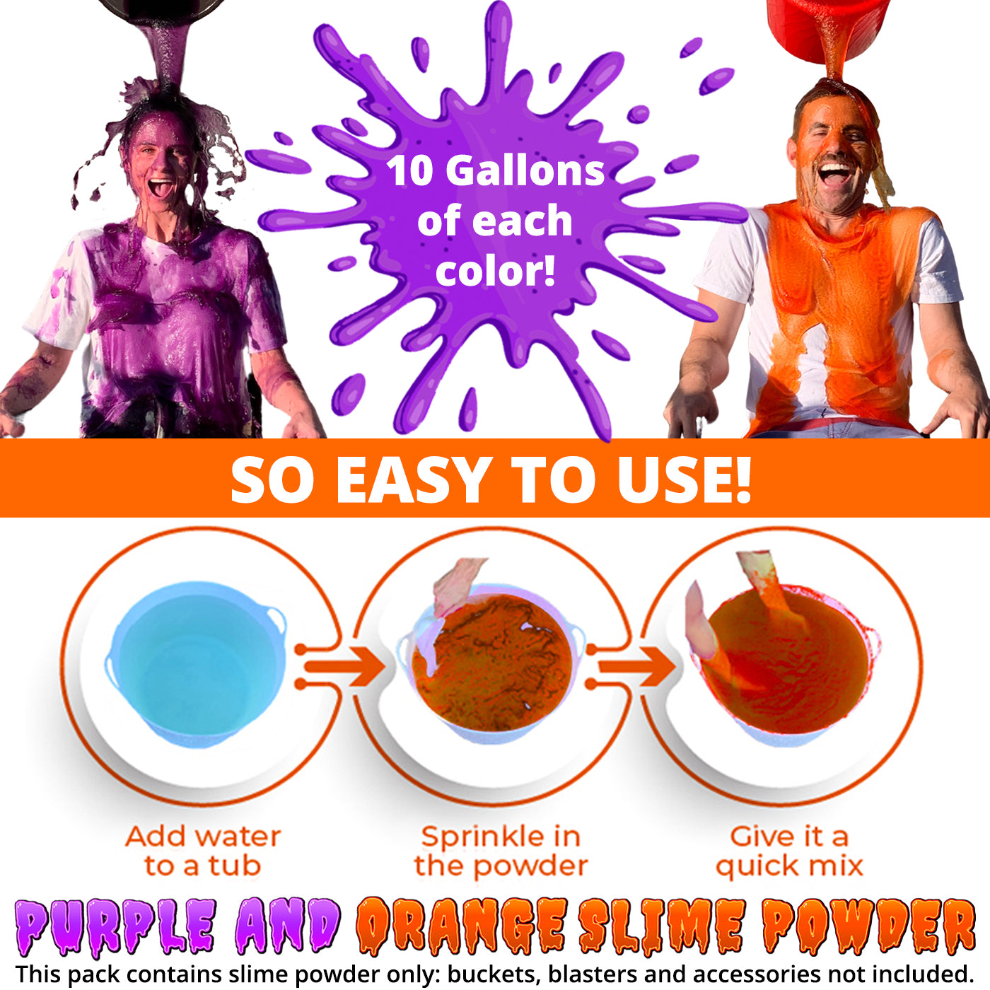 Instant Slime Orange purple expansion pack