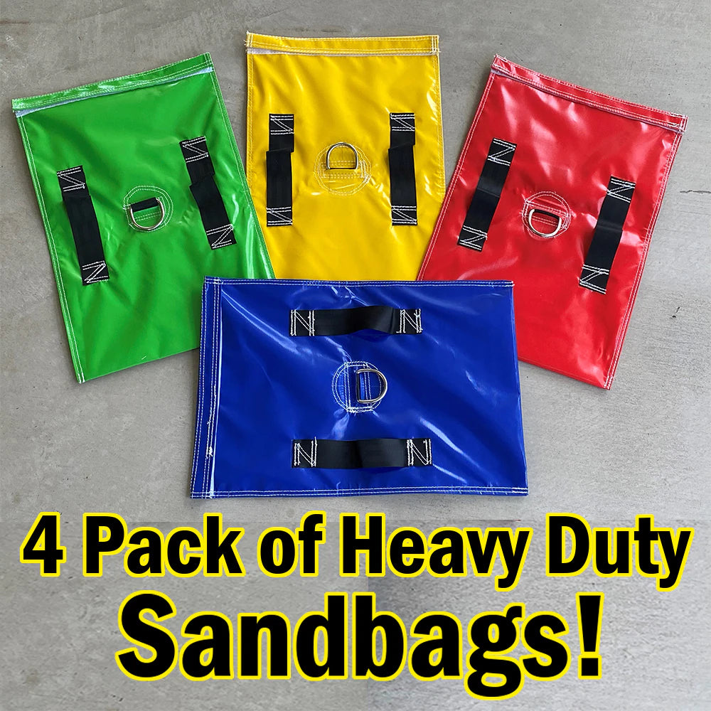 SANDBAG COVERS (4 PACK) Colourful Heavy Duty Anchors