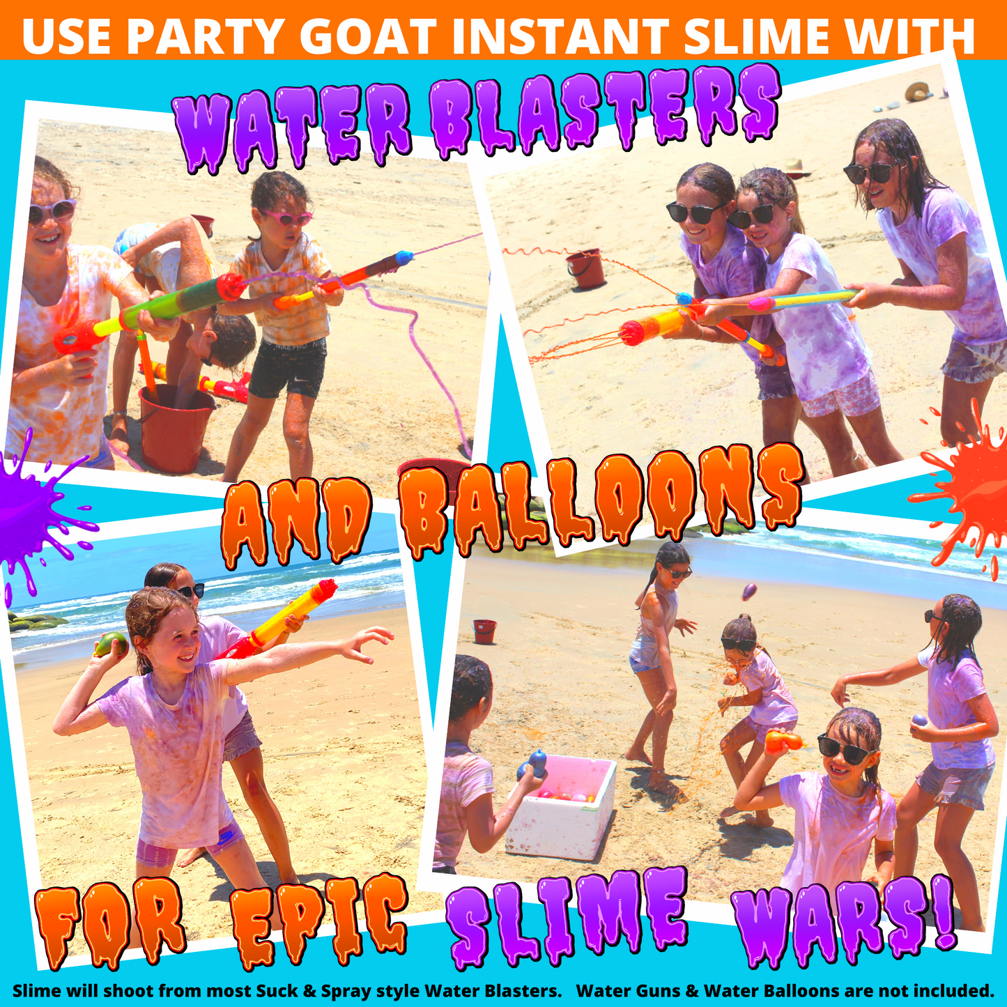 Party Goat Slime blaster slime gun slime balloons slime war