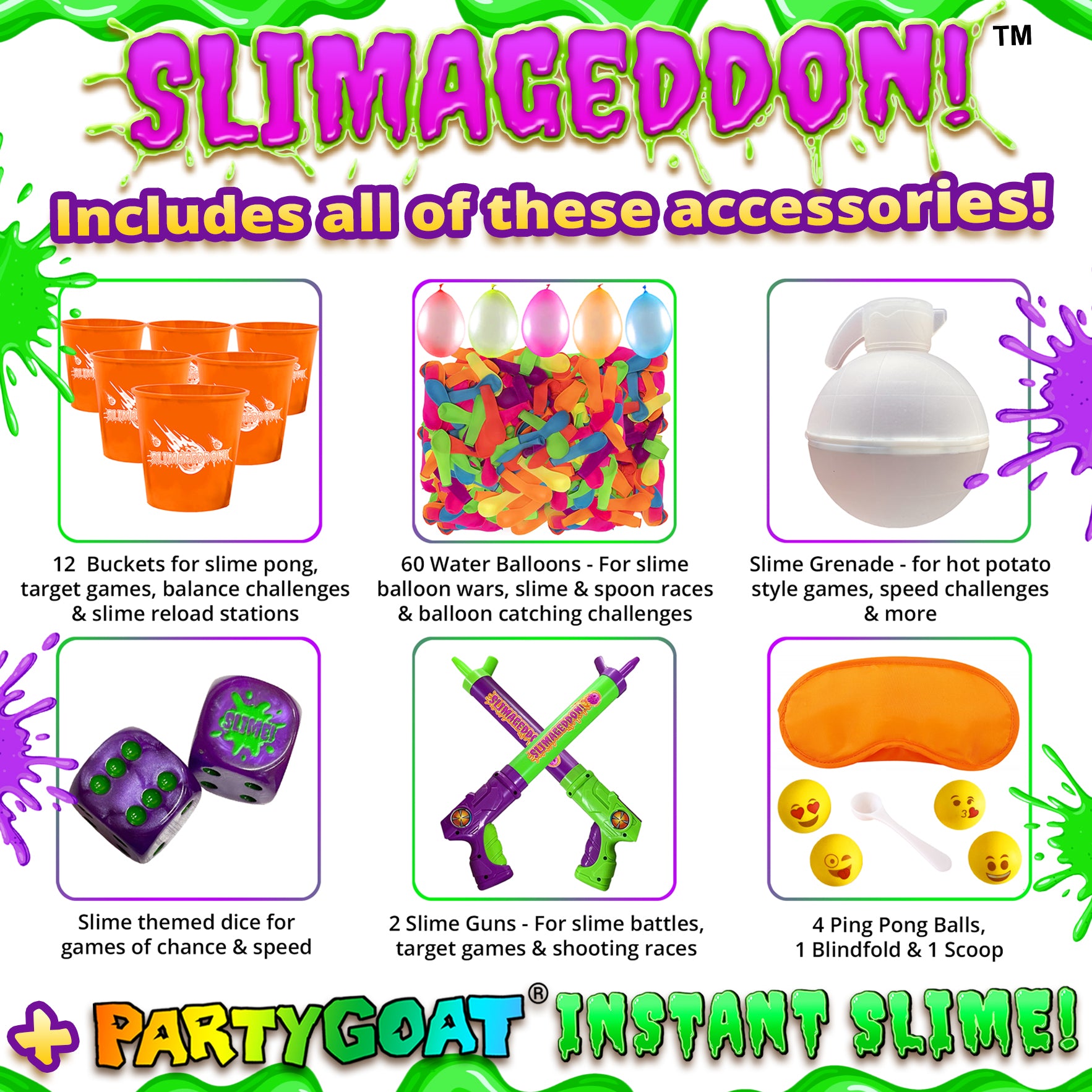 Slimageddon slime game components Slimeageddon