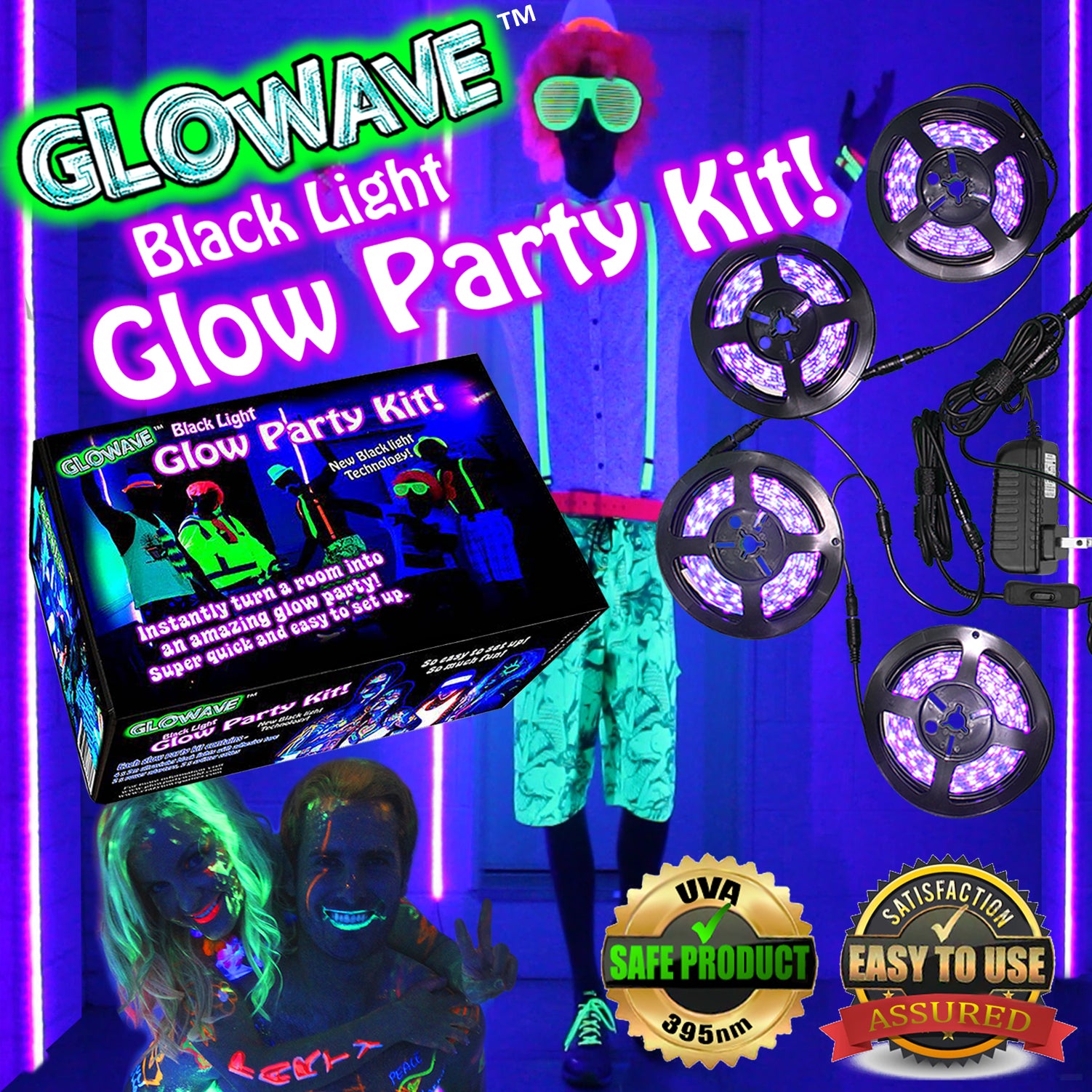 Neon, Fluoro and Glow In The Dark Party Supplies & Decorations